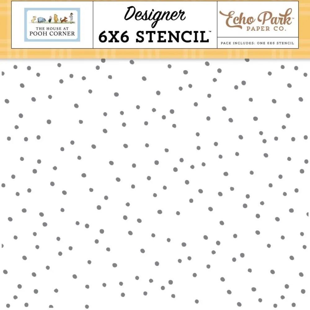Stencil Favorite Day Dots The House At Pooh Corner Echo Park 15x15cm Plantillas