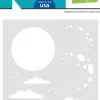 Online Stencil Nighttime Sky Plantillas