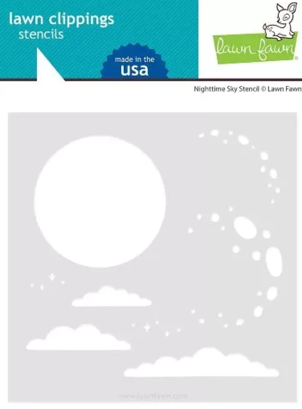 Online Stencil Nighttime Sky Plantillas
