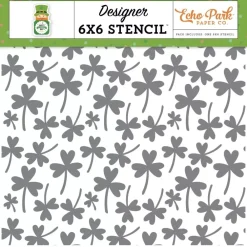 Online Stencil Shamrock And Roll Happy St. Patrick's Day Echo Park Plantillas