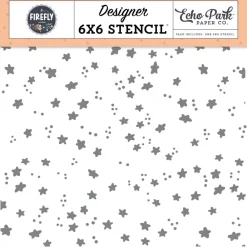 Stencil Shine Better Stars Firefly Echo Park 15x15cm Plantillas