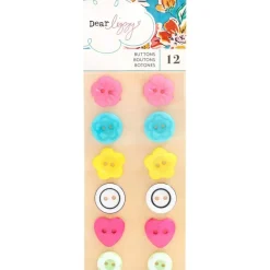 Discount SUPER OFERTA **40%** Botones She s Magic Dear Lizzy Telas, Sedas Y Fieltro