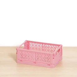 Best SUPER OFERTA **40%** Caja de Almacenamiento Plegable Pequeña Rosa Organización
