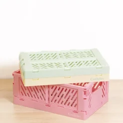 Best SUPER OFERTA **40%** Caja de Almacenamiento Plegable Pequeña Rosa Organización