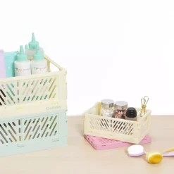 Best SUPER OFERTA **40%** Caja de Almacenamiento Plegable Pequeña Rosa Organización