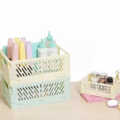 Best SUPER OFERTA **40%** Caja de Almacenamiento Plegable Pequeña Rosa Organización