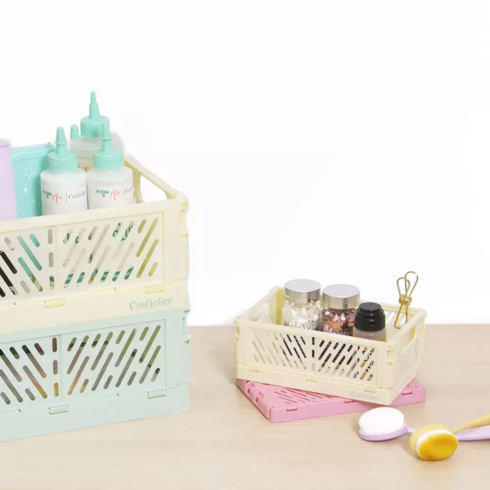 Sale SUPER OFERTA **40%** Caja de Almacenamiento Plegable Pequeña Amarilla Organización