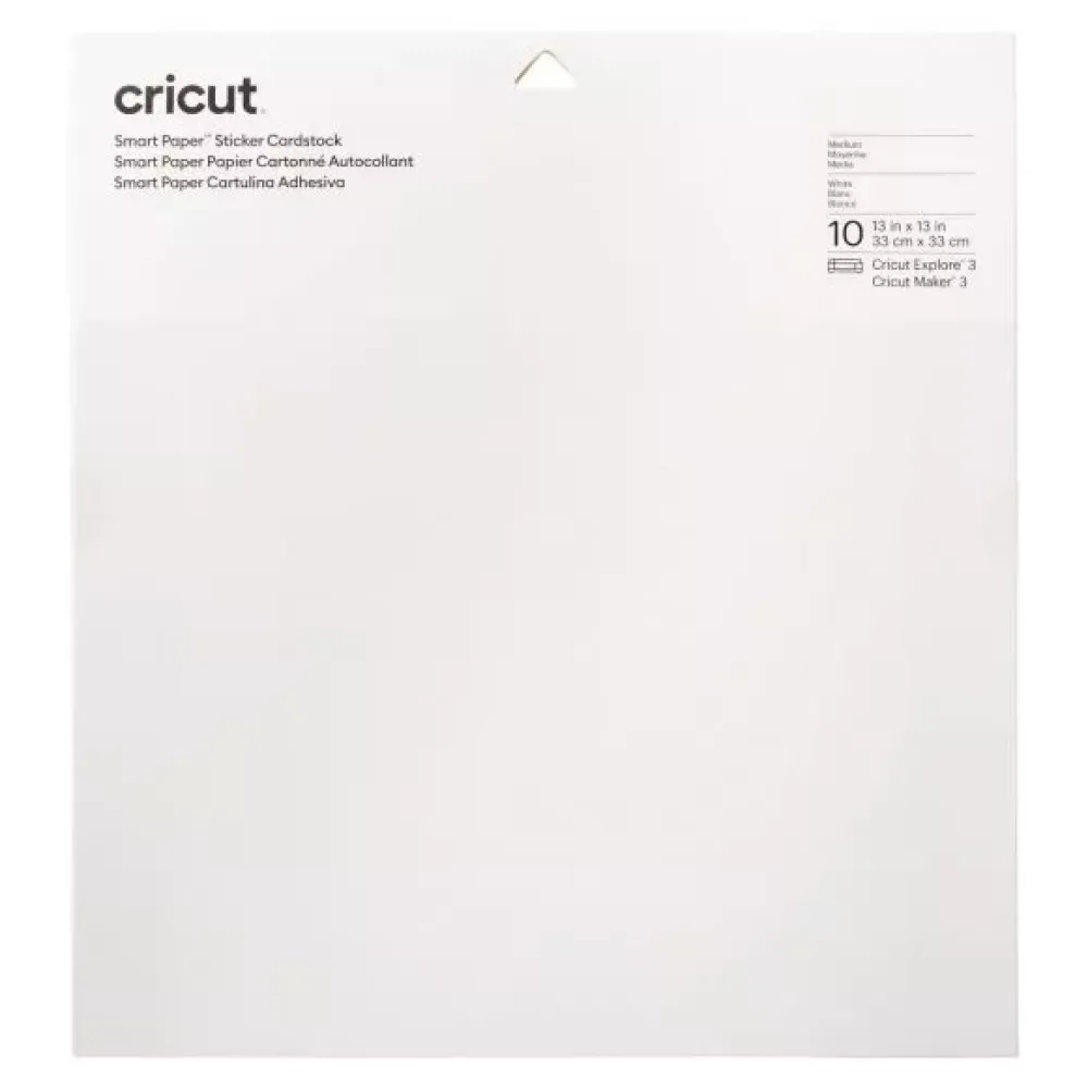 Online SUPER OFERTA **40%** Cartulina Adhesiva Smart Blanco Maker 3/Explore 3 33x33cm Silhouette
