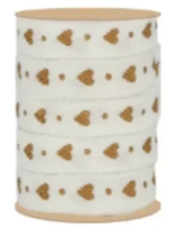Hot SUPER OFERTA **40%** Cinta Estampada Corazones On se Marie Telas, Sedas Y Fieltro