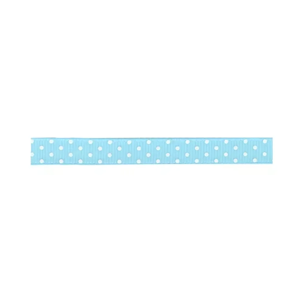 Hot SUPER OFERTA **40%** Cinta grosgrain azul con lunares AC Telas, Sedas Y Fieltro