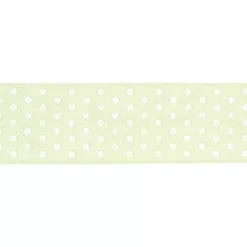 New SUPER OFERTA **40%** Cinta grosgrain verde lima con lunares AC Telas, Sedas Y Fieltro
