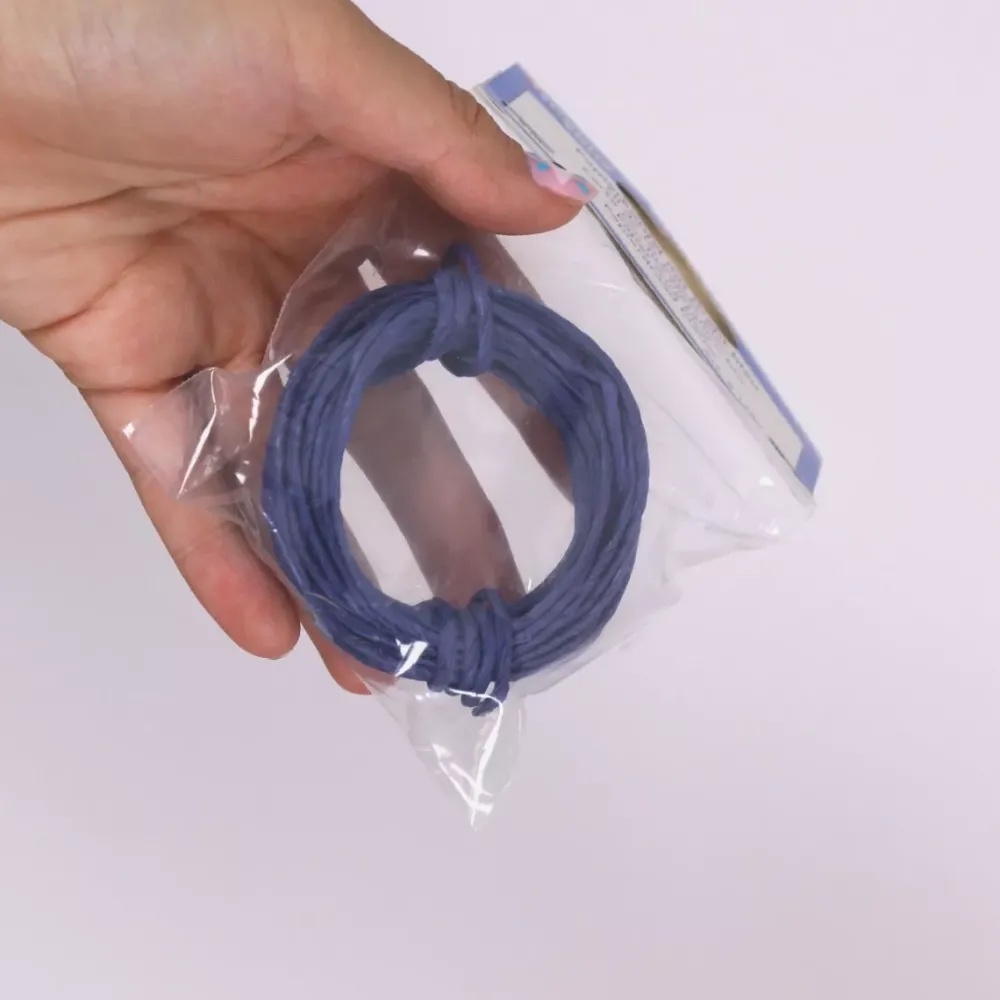 Best SUPER OFERTA **40%** Cordón de Papel con Alambre Azul 2mm Goma Eva Fofuchas|Bisutería