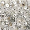 Clearance SUPER OFERTA **40%** Lentejuelas Plata 6mm Bisutería