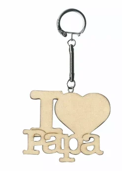 Best SUPER OFERTA **40%** Llavero de madera I love papá Maderas
