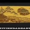 Hot SUPER OFERTA **40%** MA-KI-E - Escena rural con casas y río Doraduras
