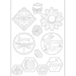 New SUPER OFERTA **30%** Molde Flexible Nature is Art Atelier des Art 21x29cm Herramientas Para Modelado|Pastas Moldeables