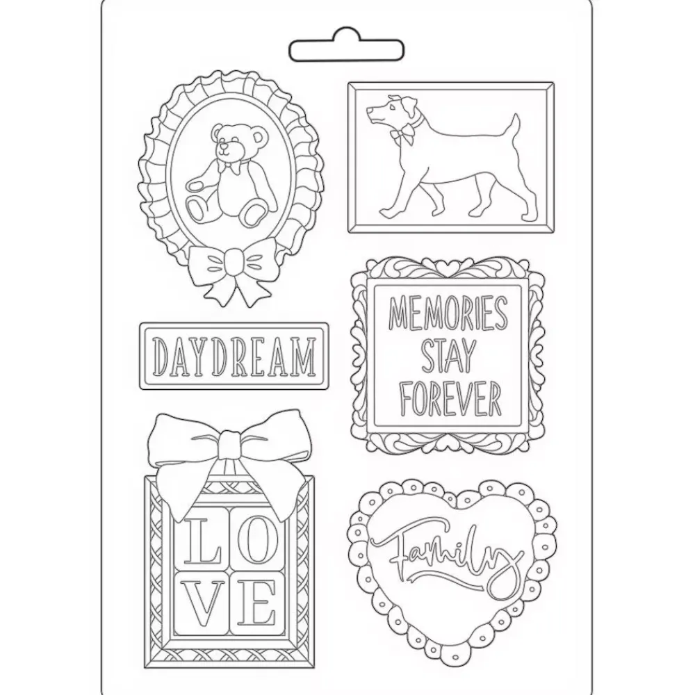 Discount SUPER OFERTA **30%** Molde Flexible Frame & Quotes DayDream 21x29cm Herramientas Para Modelado|Pastas Moldeables