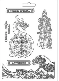 SUPER OFERTA **30%** Molde Flexible Dragón Sir Vagabond in Japan 29x21cm Pastas Moldeables