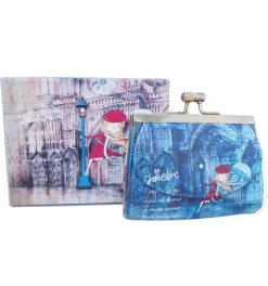 Hot SUPER OFERTA **20%** Monedero tarjetero tres compartimentos Amelie París Vintage Organización