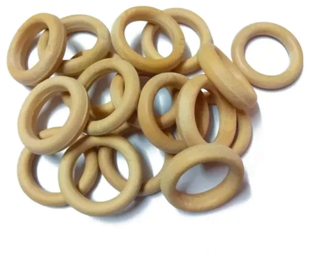 SUPER OFERTA **40%** Pack 12 arandelas de madera 6,5mm Bisutería