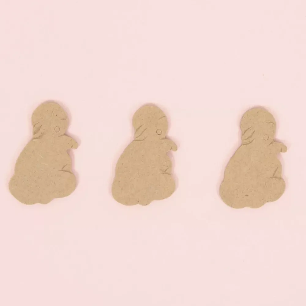 Discount SUPER OFERTA **40%** Pack 3 Siluetas de Madera Niño Elefante 6x4cm Maderas