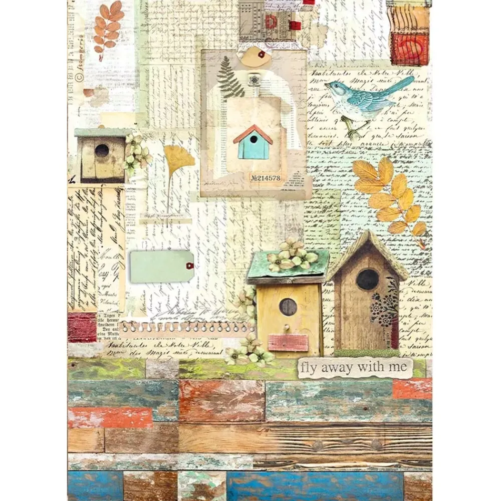 Hot SUPER OFERTA **30%** Papel de arroz Nidos Garden 21x30cm Papeles|Decoupage