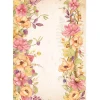 New SUPER OFERTA **40%** Papel de arroz Bordes de Flores Romantic Woodland Papeles|Decoupage