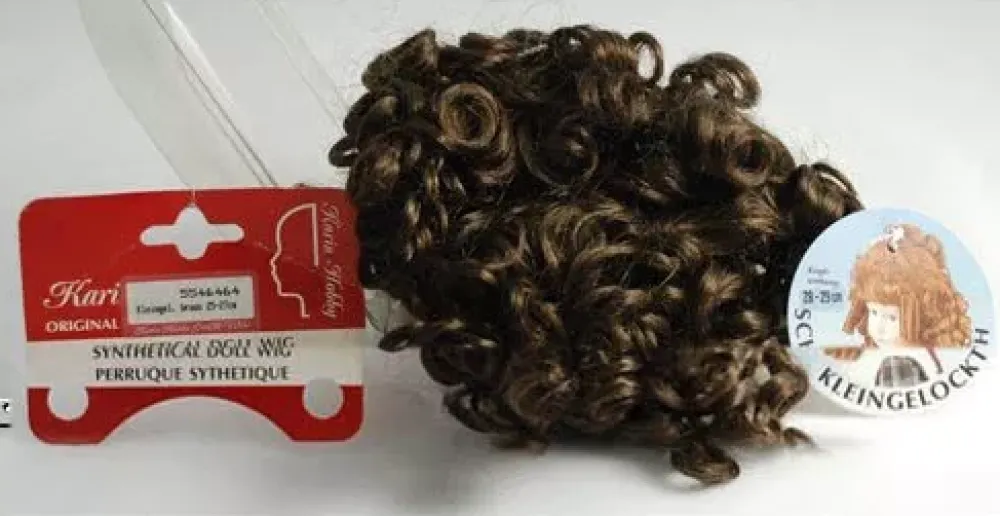 Best SUPER OFERTA **40%** Peluca Color Moreno pelo sintético Karin - Synthetical Doll Wig Moreno 25-27cm. Telas, Sedas Y Fieltro|Pelucas