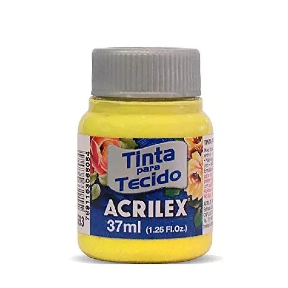 Online SUPER OFERTA **40%** Pintura Para Tela Mate Amarillo Canario 37ml Pinturas Para Tela Y Seda