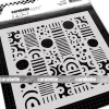 Sale SUPER OFERTA **40%** Plantilla de Stencil Pequeñas Franjas 15x15cm Plantillas