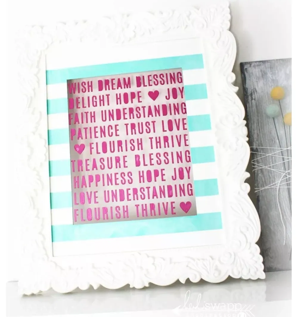 Outlet SUPER OFERTA **40%** Plantilla de stencil Wish Heidi Swapp Plantillas