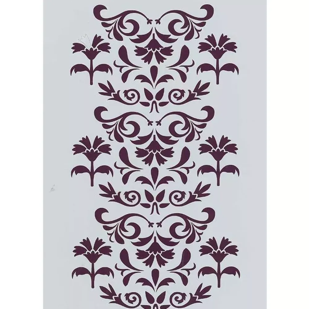 Online SUPER OFERTA **50%** Plantilla de Stencil T-3058 Ornamentación clavel 21x30cm Dayka Plantillas
