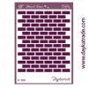 Clearance SUPER OFERTA **40%** Plantilla de Stencil A5 V-368 Fondo Ladrillos 15x21cm Dayka Plantillas