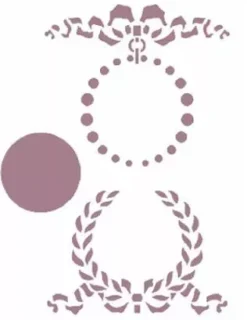 SUPER OFERTA **50% Plantilla de Stencil V-131 Coronas 15x21cm Dayka Plantillas