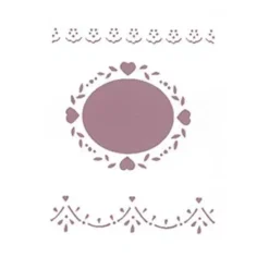New SUPER OFERTA **50% Plantilla de Stencil V-162 Ovalito 15x21cm Dayka Plantillas