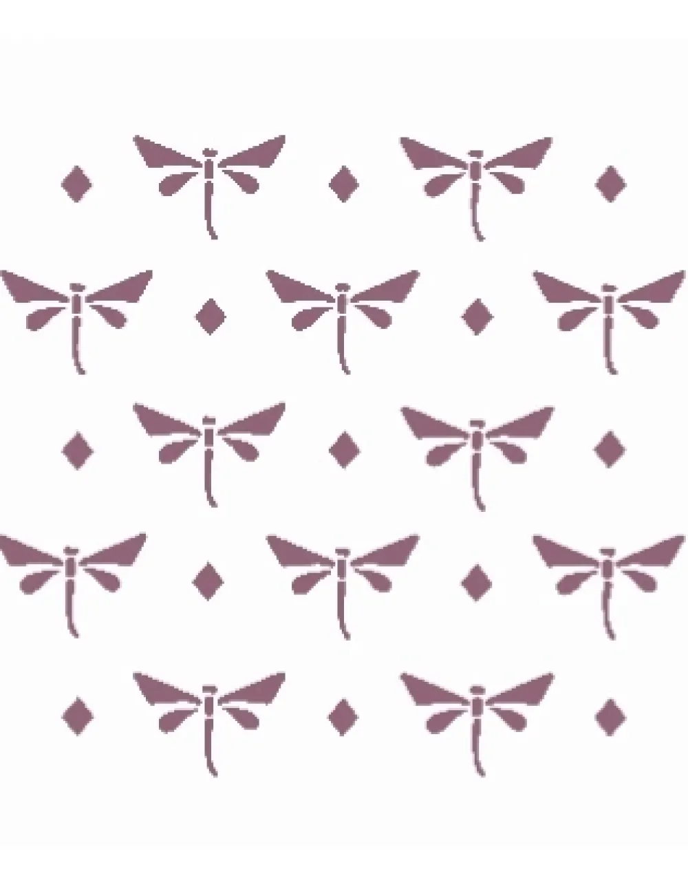 Online SUPER OFERTA **40%** Plantilla de Stencil A5 V-177 Libélulas 15x21cm Dayka Plantillas