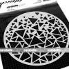 SUPER OFERTA **40%** Plantilla de Stencil Círculo de Triángulos 15x15cm Plantillas
