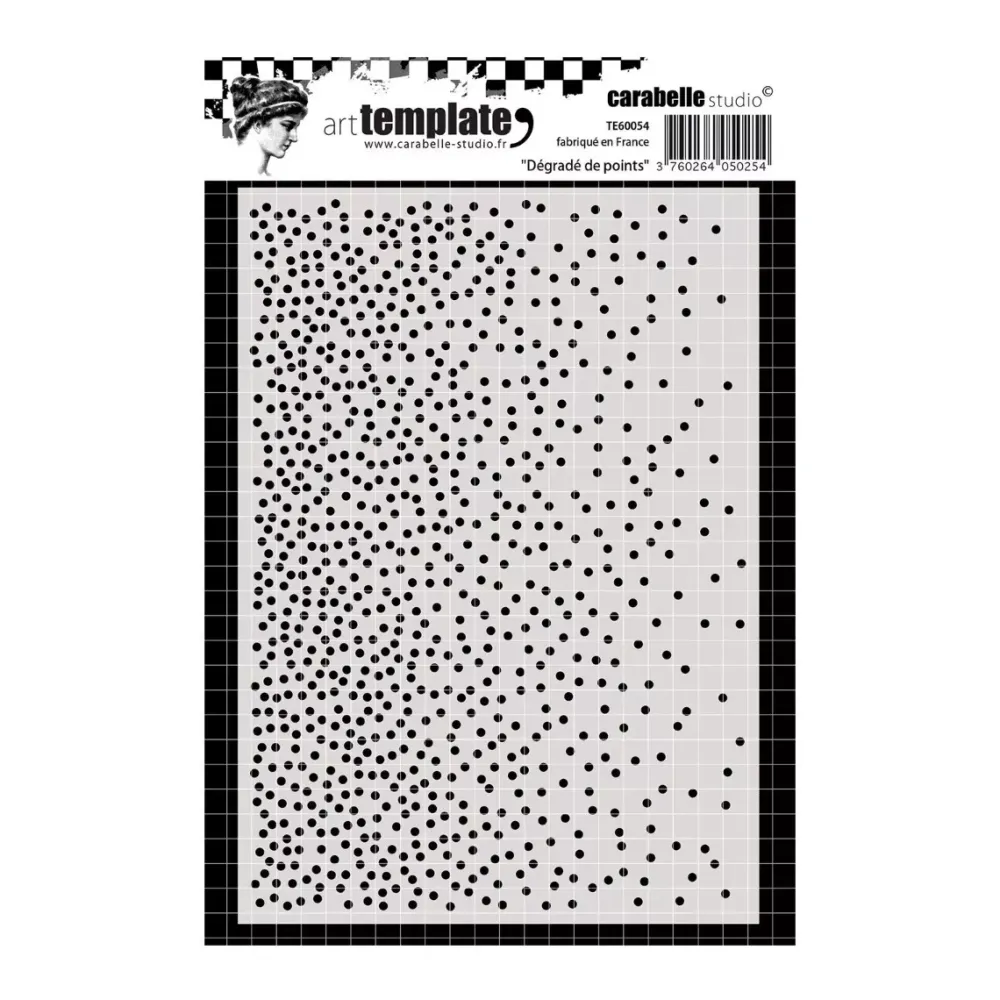 Discount SUPER OFERTA **40%** Plantilla de stencil Degradado de puntos 11x14.7cm Plantillas