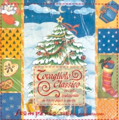 SUPER OFERTA **40%** Servilletas de Papel Árbol de Navidad de Noche 33x33cm Navidad
