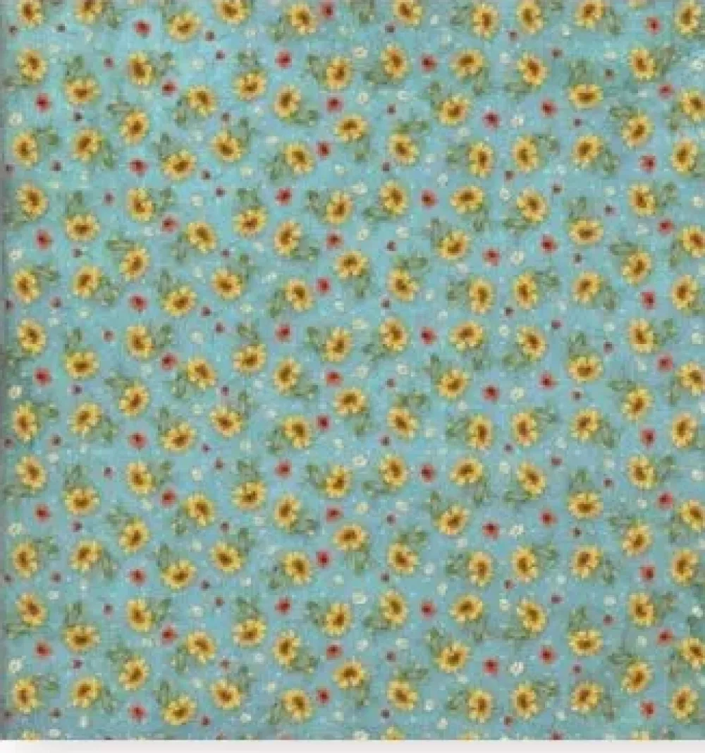 Best SUPER OFERTA **30%** Set 4 Hojas de Tela Fabric Sunflower Art 30x30cm Telas, Sedas Y Fieltro