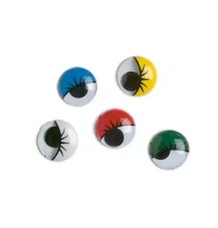 Best SUPER OFERTA **40%** Set 10 Ojos Movibles Redondos 5 Colores 15mm Goma Eva Fofuchas