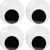 New SUPER OFERTA **40%** Set 12 Ojos Movibles Redondos 18mm Goma Eva Fofuchas