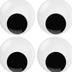 New SUPER OFERTA **40%** Set 12 Ojos Movibles Redondos 18mm Goma Eva Fofuchas
