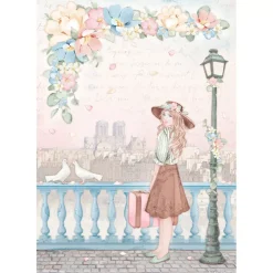 SUPER OFERTA **40%** Set 6 papeles de arroz Oh là là! 21x29cm Papeles|Decoupage