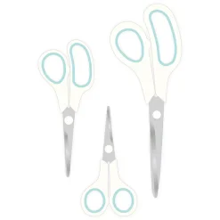 SUPER OFERTA **40%** Set de 3 Tijeras Blanco We R Memory Keepers Herramientas De Corte