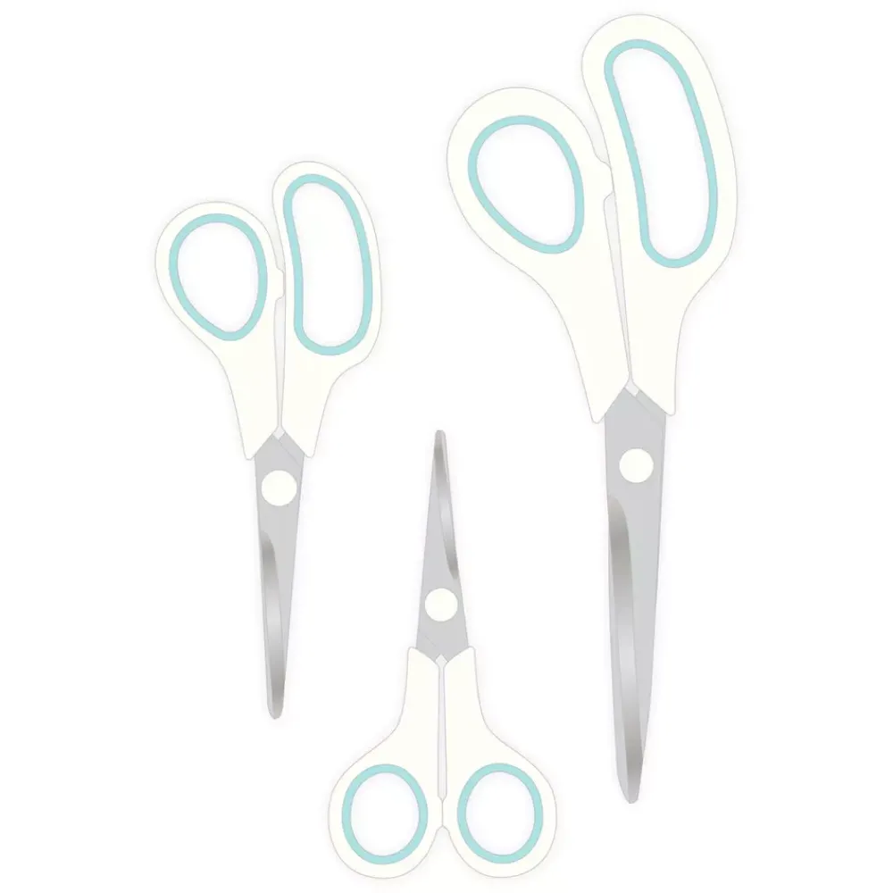 SUPER OFERTA **40%** Set de 3 Tijeras Blanco We R Memory Keepers Herramientas De Corte