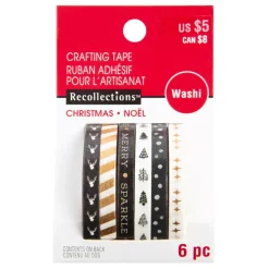 Sale SUPER OFERTA **40%** Set de 6 washi tapes Glisten Glow Narrows Papeles|Decoupage