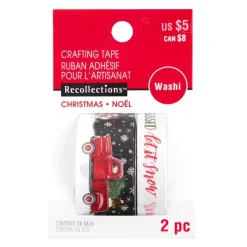 Discount SUPER OFERTA **50%** Set de 2 washi tapes Say Freeze snowman Recollections Papeles|Decoupage