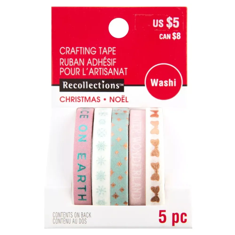 Clearance SUPER OFERTA **40%** Set de 5 washi tapes Romantic Narrows Papeles|Decoupage