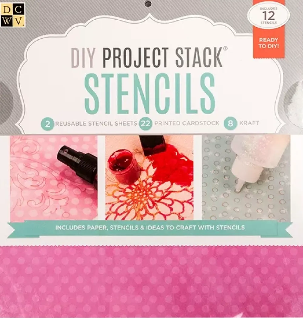 New SUPER OFERTA **40%** Set de Scrapbooking Stencils DIY Project Stack 30x30cm Plantillas